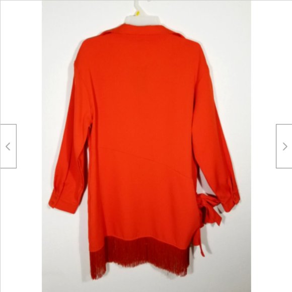 PRETTY LITTLE THING Tassel Hem Bodycon Dress 5436E1M - Picture 4 of 16